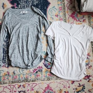Old Navy Women's Tops in Gray and White